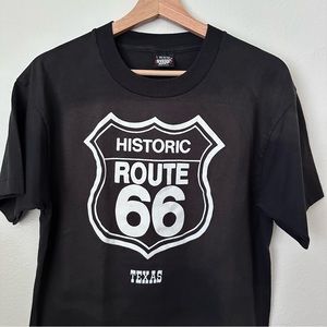 Vintage Historic Route 66 (Texas) Thin 50/50 Screen Stars Tee